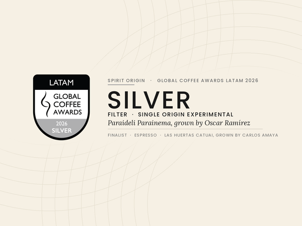 Two Producers, Two Honors at the 2026 Global Coffee Awards: Silver for Oscar Ramírez's Paraideli, Finalist for Carlos Amaya's Las Huertas