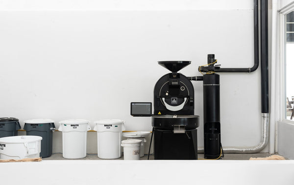 Coffee roasted at origin: Spirit Origin's Probat roaster at the roastery in Honduras